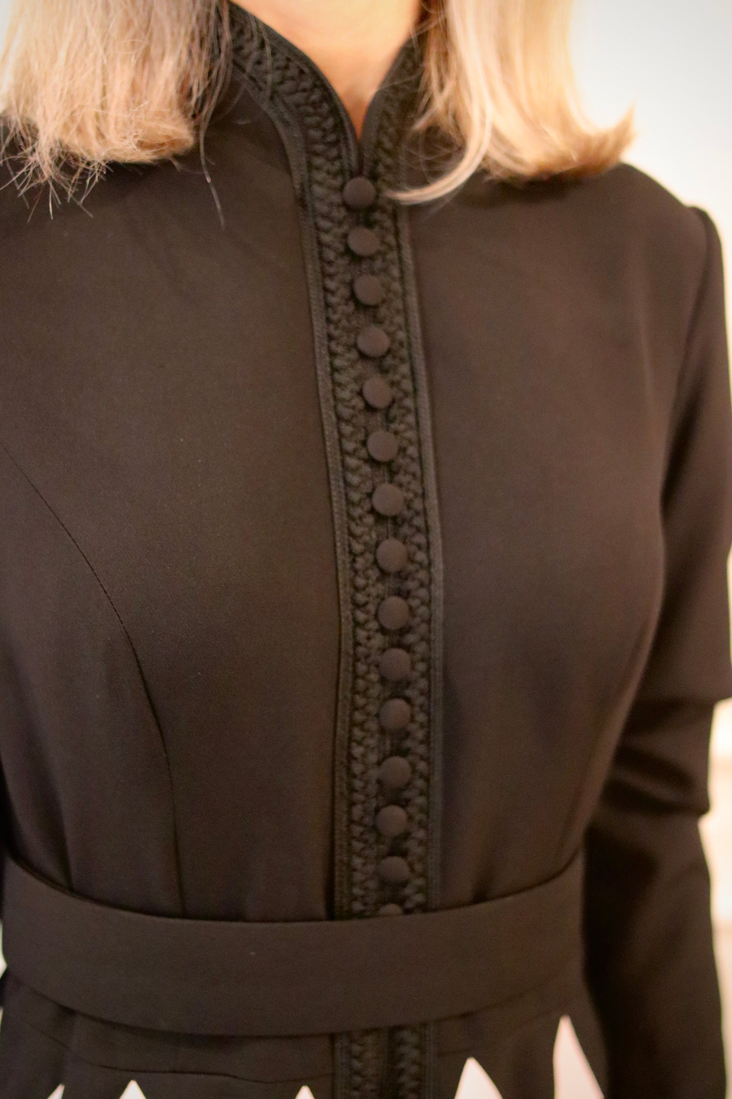 Midnight Elegance Abaya (Dress Style)