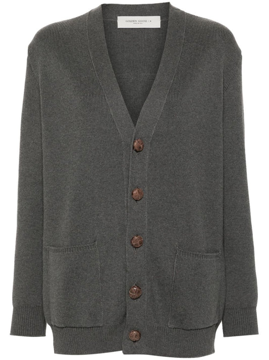 Golden Goose Cotton V-Necked Cardigan