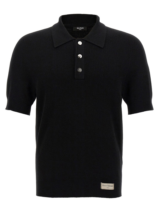 Balmain Label Polo Shirt