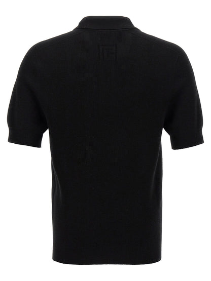 Balmain Label Polo Shirt