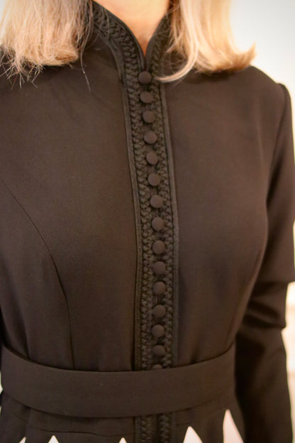 Midnight Elegance Abaya (Dress Style)