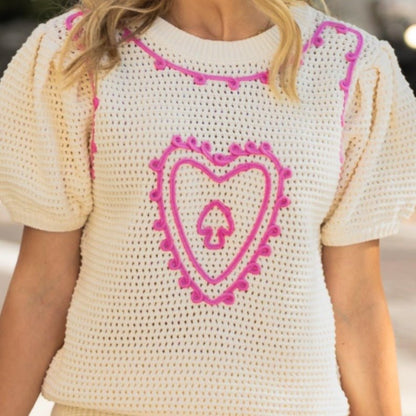 London Embroidered Heart Set