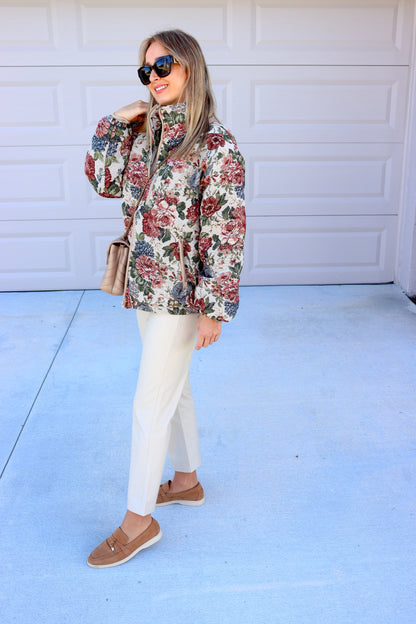 Victoria Floral Puffer Jacket